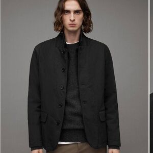 AllSaints Miles Double Layered Button Up Blazer
